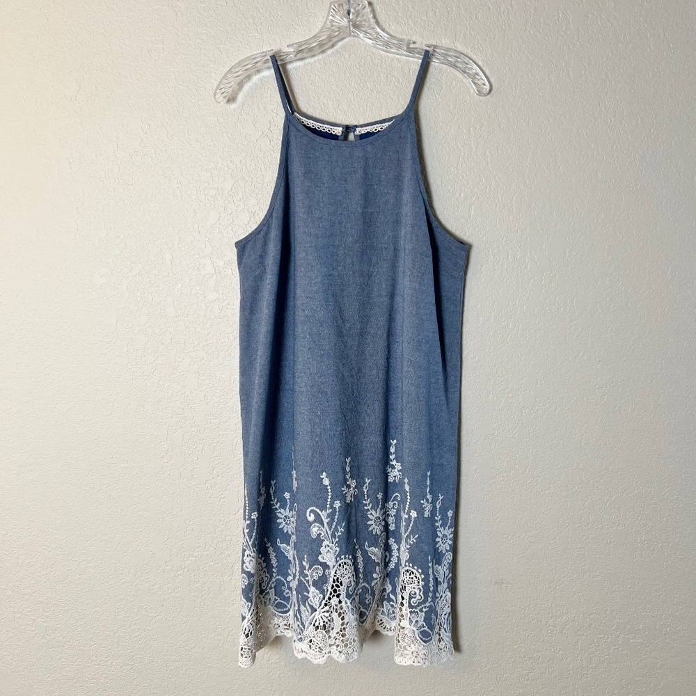 *FIRM PRICE* ALTAR’D STATE A-LINE EMBROIDERED FLORAL MINI DRESS